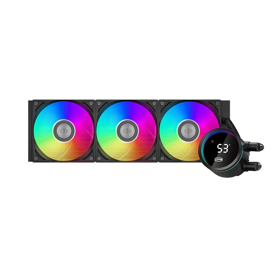 Angle. PCCOOLER - DA360 PRO ARGB Digital CPU Liquid Cooler, 300W CPU Liquid Cooler - Black.