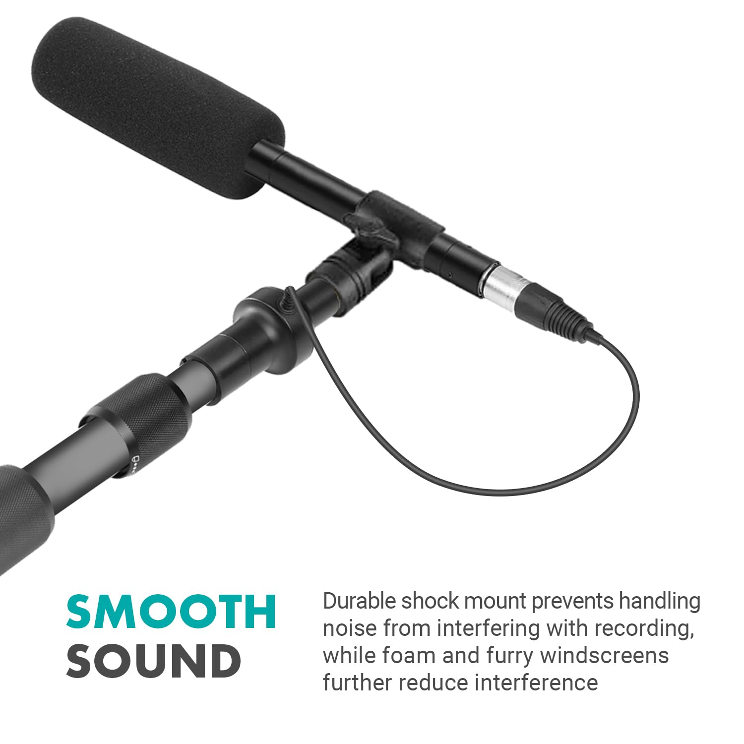 MOVO Boom Mic Bundle Shotgun Microphone with Telescoping Boom Pole and XLR  Cable BYPB25+BYPVM1000 - Best Buy, image size:1500x1500