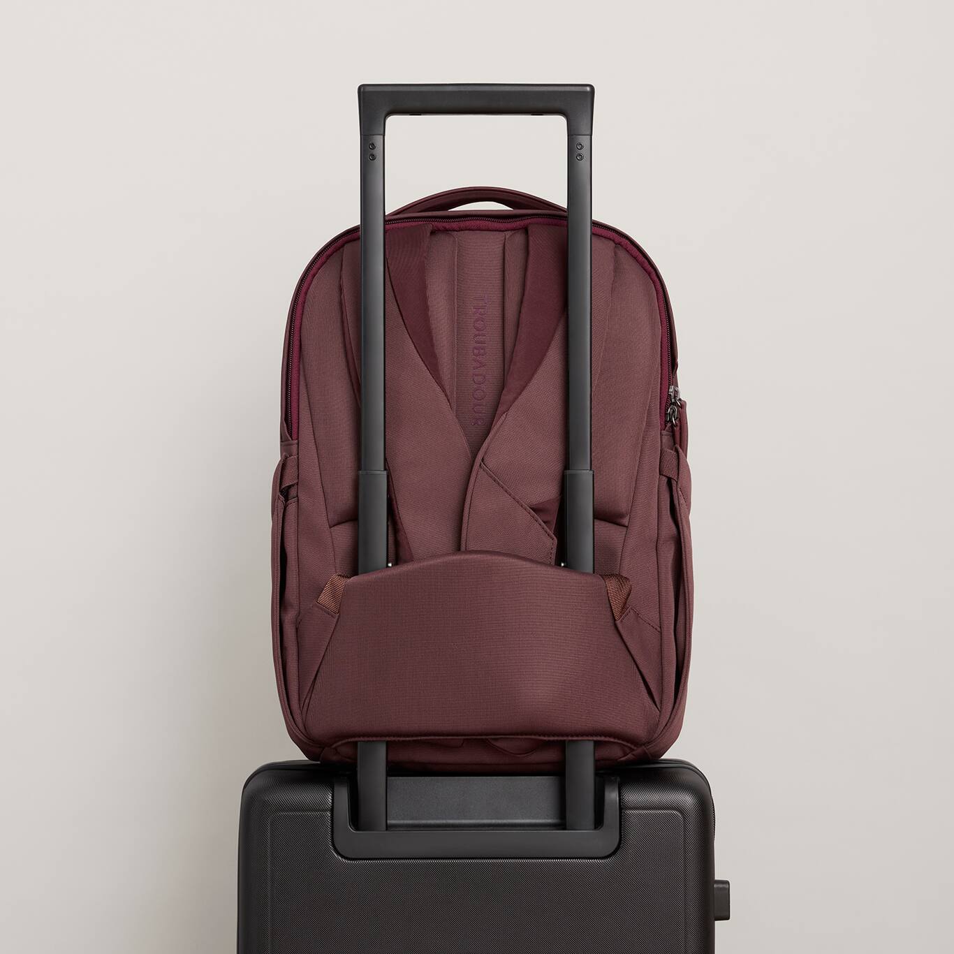 Alt View 4. Troubadour - Apex Compact Laptop Backpack 4.0 - Bronze Red.