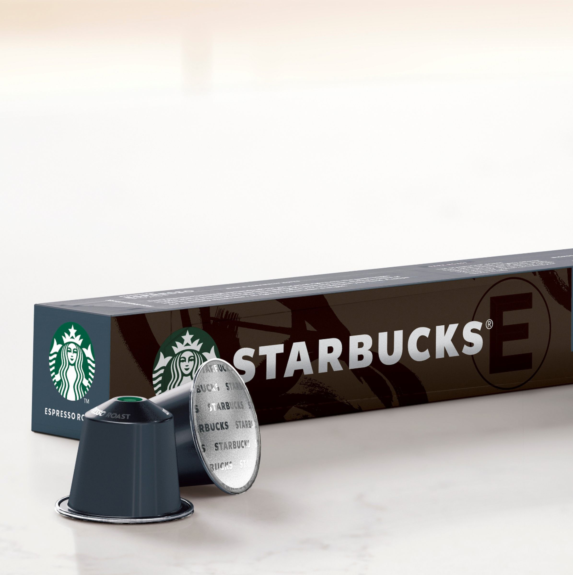 Starbucks Espresso Roast, Box of 10 Nespresso Capsules – Coffee