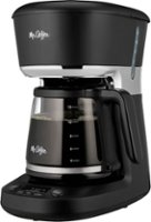 Mr. Coffee - 12-Cup Coffee Maker with Dishwashable Design - Black/Chrome - Angle_Zoom