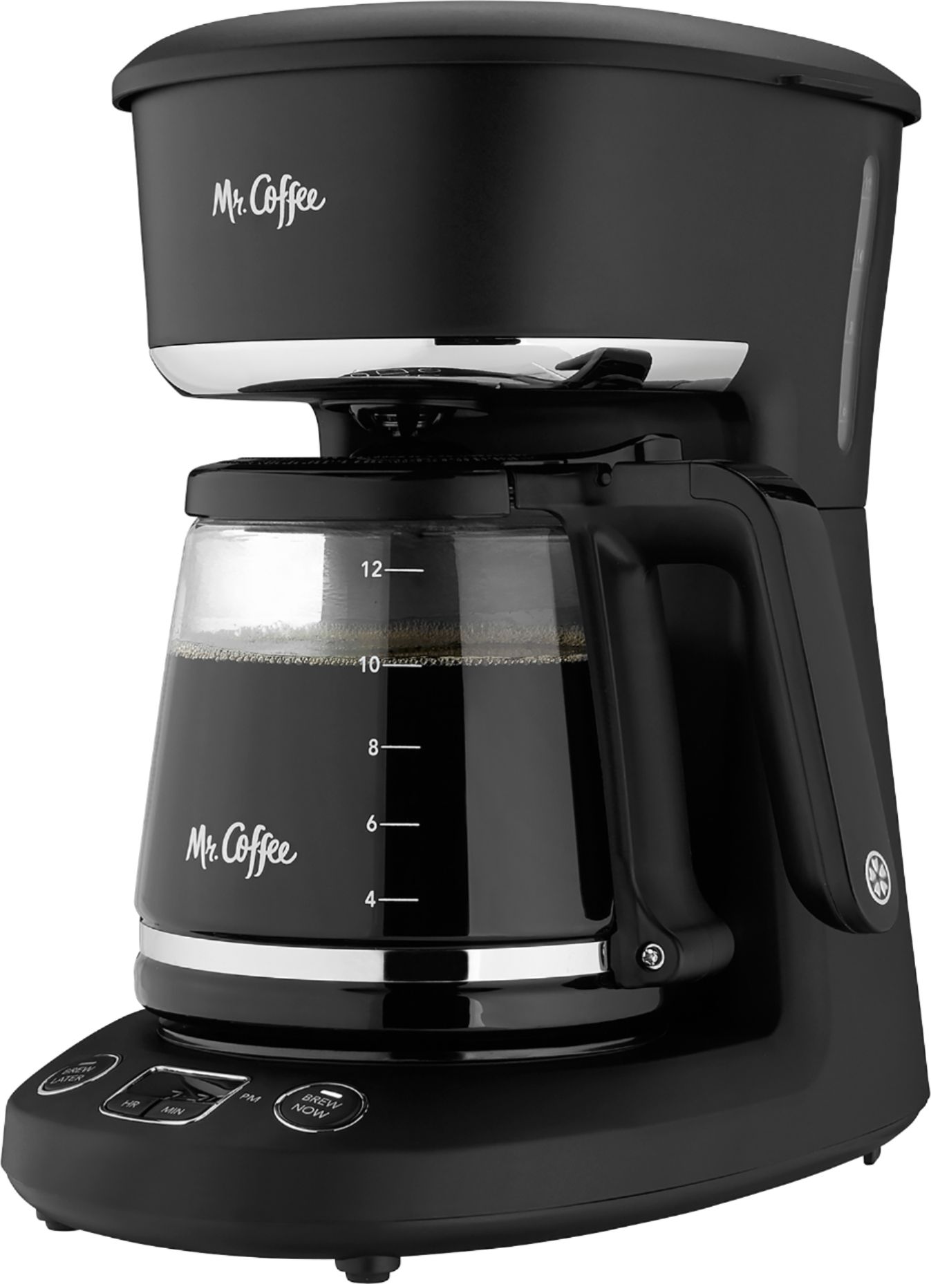 Mr. Coffee Advanced Brew 5-Cup Programmable Coffee Maker with Stainless  Steel Carafe Black/Chrome, JWX9-RB 