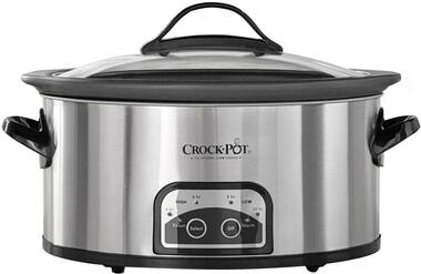Crock Pot 6qt Slow Cooker Stainless Steel