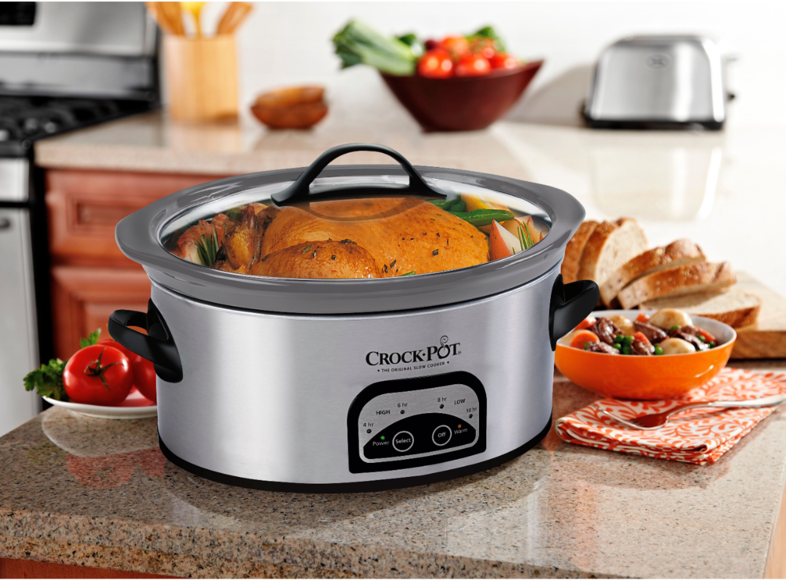 Crock-Pot The Original Slow Cooker, 5-Quart, Stainless Steel
