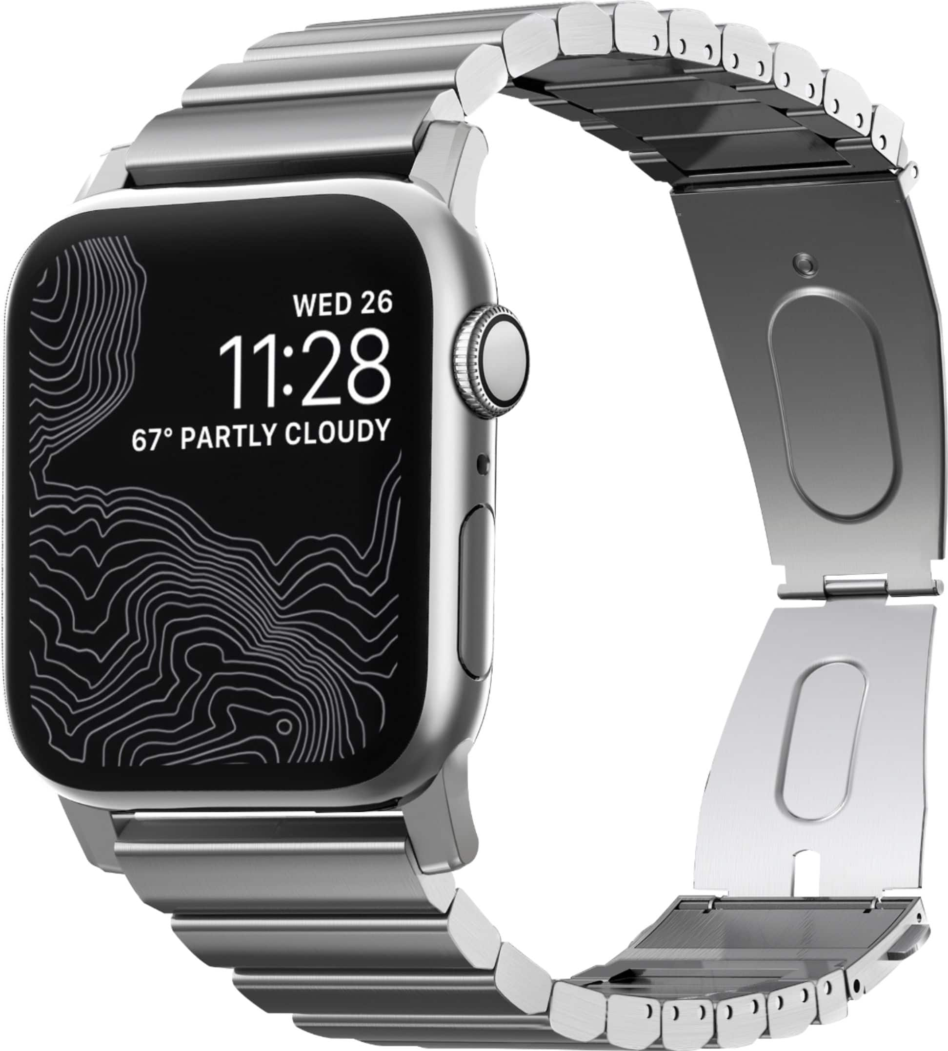 Silver metal band for apple watch new arrivals