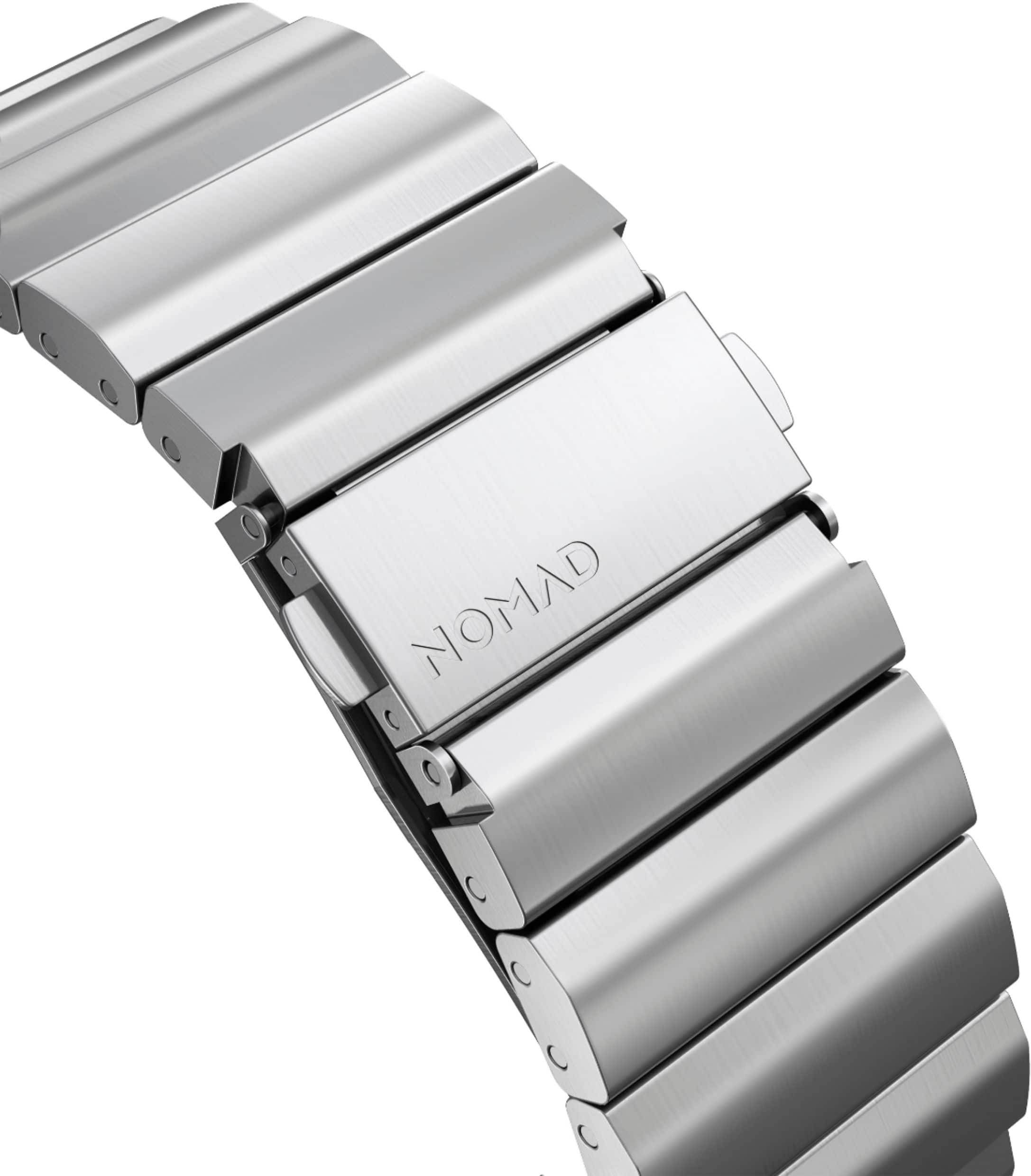Alt View 16. Nomad - Metal Watch Band for Apple Watch® 42mm and 44mm - Silver.