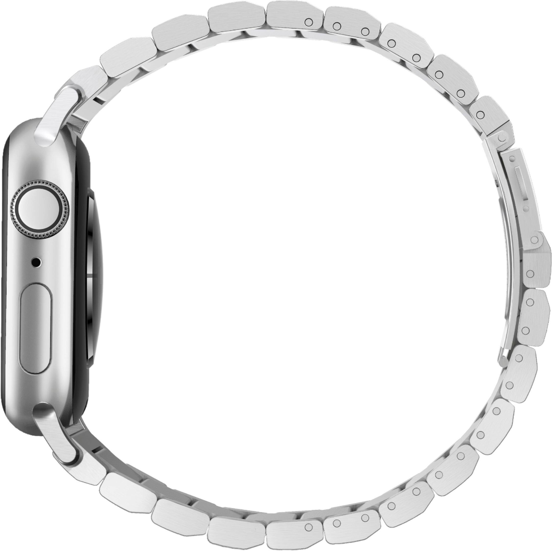 Alt View 18. Nomad - Metal Watch Band for Apple Watch® 42mm and 44mm - Silver.