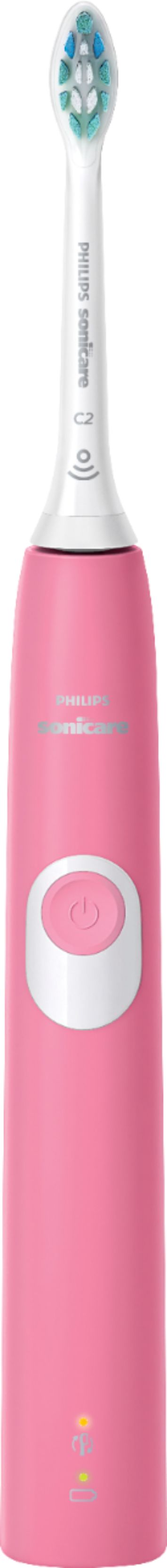 Angle View: Philips Sonicare - ProtectiveClean 4100 Rechargeable Toothbrush - Deep Pink