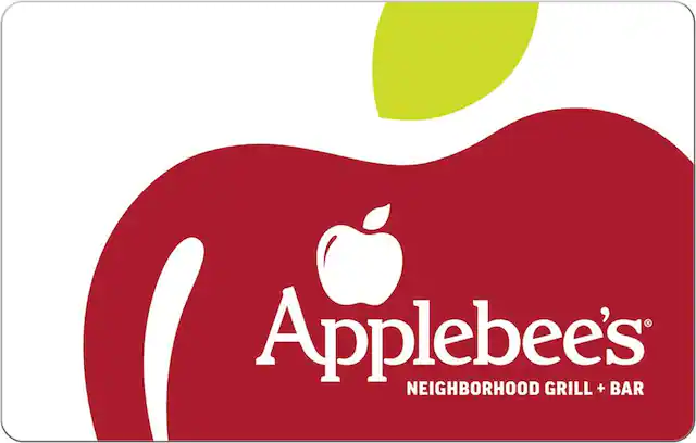 Front. Applebee's - $25 Gift Card.