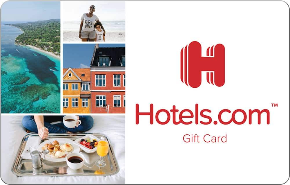 Front. Hotels.com - $50 Gift Card.