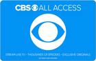 CBS all access gift card