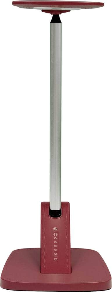 Front. UltraBrite - Shift Touch 850-lumen LED Desk Lamp with Two USB Charging Ports - Merlot.