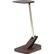 Left. UltraBrite - Shift Touch 850-lumen LED Desk Lamp with Two USB Charging Ports - Brown.