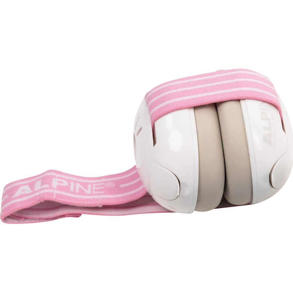 Angle. Alpine Hearing Protection - Muffy Baby Earmuffs - Pink.