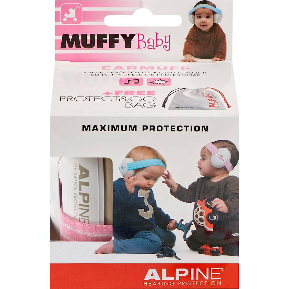 Alt View 13. Alpine Hearing Protection - Muffy Baby Earmuffs - Pink.