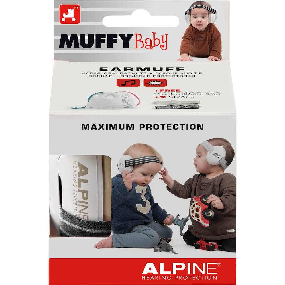 Alt View 13. Alpine Hearing Protection - Muffy Baby Earmuffs - Black.