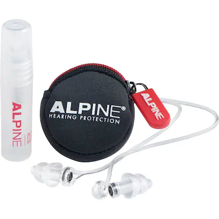 Front. Alpine Hearing Protection - PartyPlug Pro Natural Earplug Set - White.