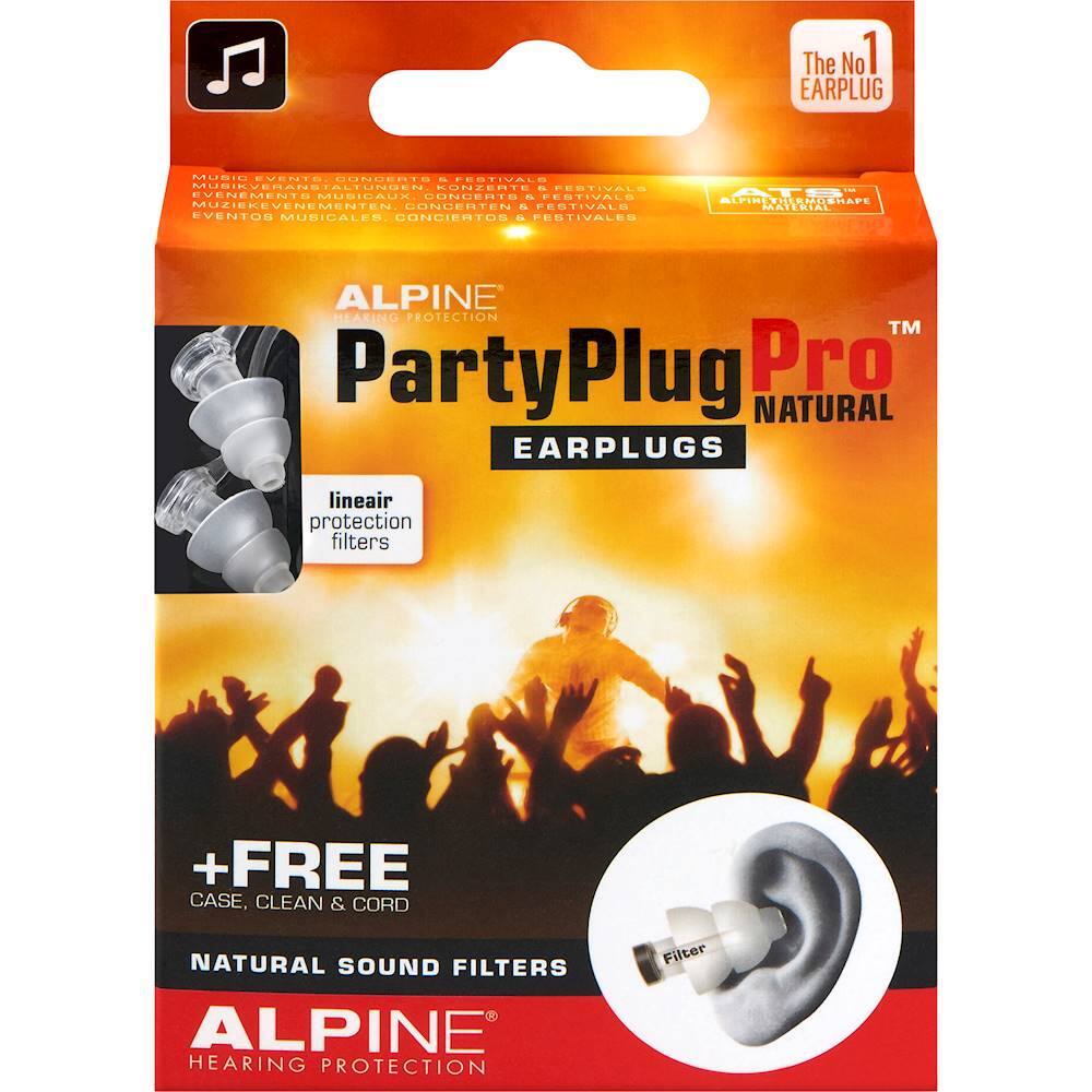 Alt View 13. Alpine Hearing Protection - PartyPlug Pro Natural Earplug Set - White.