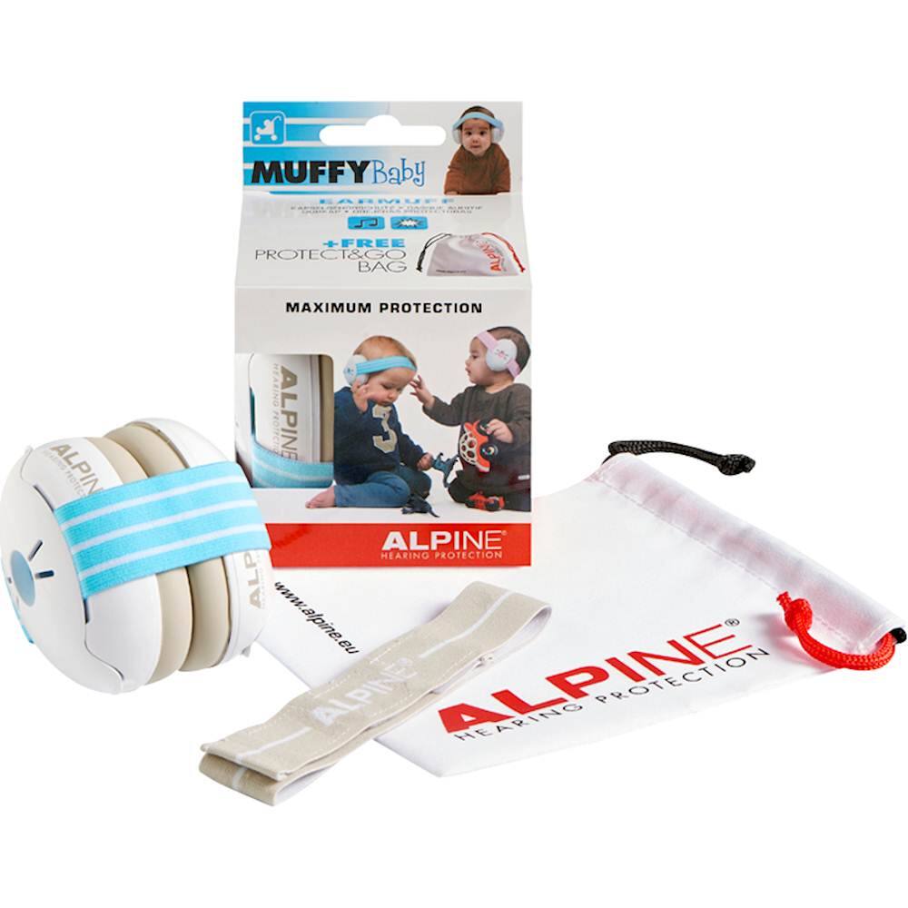 Alt View 12. Alpine Hearing Protection - Muffy Baby Earmuffs - Blue.