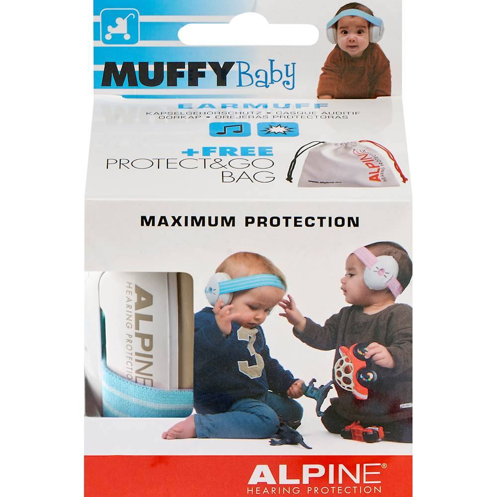 Alt View 13. Alpine Hearing Protection - Muffy Baby Earmuffs - Blue.