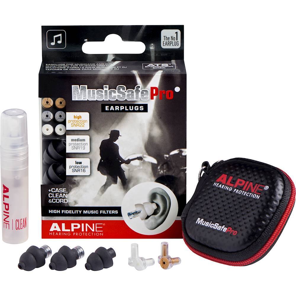 Alt View 14. Alpine Hearing Protection - MusicSafe Pro Earplug Set - Black.