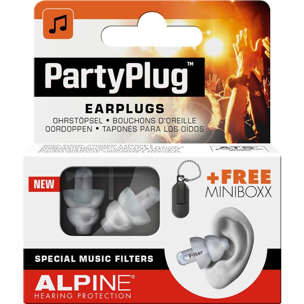 Alt View 13. Alpine Hearing Protection - PartyPlug Earplug Set - Transparent.