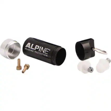 Front. Alpine Hearing Protection - MusicSafe Classic Earplug Set - Clear.