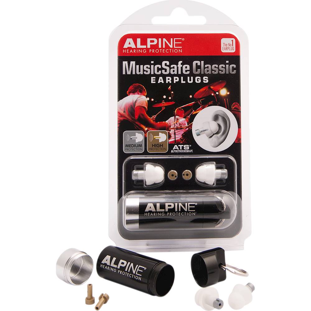 

Alpine Hearing Protection - MusicSafe Classic Earplug Set - Clear