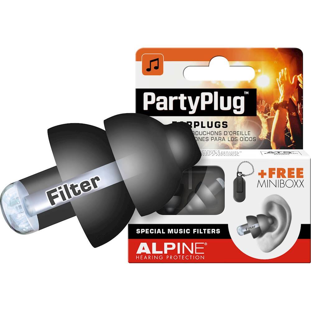 Alt View 13. Alpine Hearing Protection - PartyPlug Earplug Set - Black.