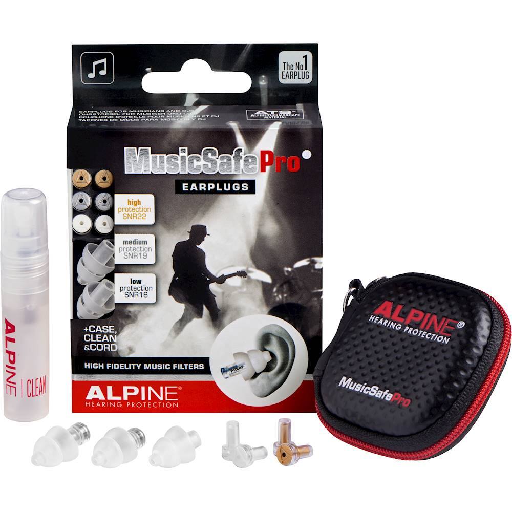 Alt View 13. Alpine Hearing Protection - MusicSafe Pro Earplug Set - Black/Green.