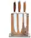 Alt View 12. Schmidt Brothers - Bonded Teak 7-Piece Knife Block Set - Teak Wood / Stainless Steel.