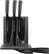 Angle. Schmidt Brothers - Jet Black 7-Piece Knife Block Set - Matte Black/Stainless Steel.