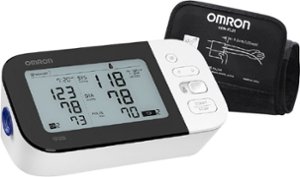 Omron - 7 Series - Wireless Upper Arm Blood Pressure Monitor - White/Black - Front_Zoom