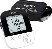 Omron - 5 Series Wireless Upper Arm Blood Pressure Monitor - White/Black - Front_Zoom