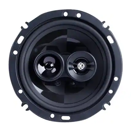 Front. Memphis Car Audio - Power Reference 6-1/2" 3-Way Car Speakers (Pair) - Black.