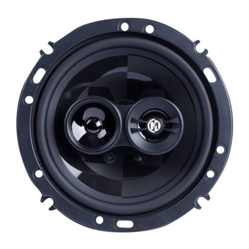 Front. Memphis Car Audio - Power Reference 6-1/2" 3-Way Car Speakers (Pair) - Black.