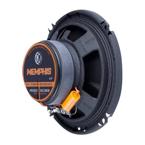 Alt View 13. Memphis Car Audio - Power Reference 6-1/2" 3-Way Car Speakers (Pair) - Black.