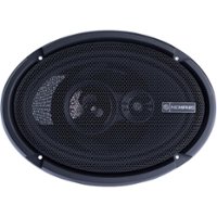 Memphis Car Audio - Power Reference 6" x 9" 3-Way Car Speakers (Pair) - Black - Front_Zoom