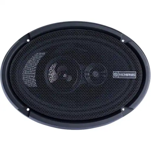 Front. Memphis Car Audio - Power Reference 6" x 9" 3-Way Car Speakers (Pair) - Black.