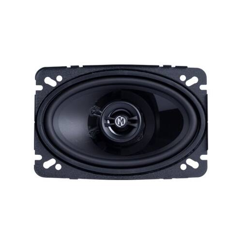 Front. Memphis Car Audio - Power Reference 4" x 6" 2-Way Car Speakers (Pair) - Black.