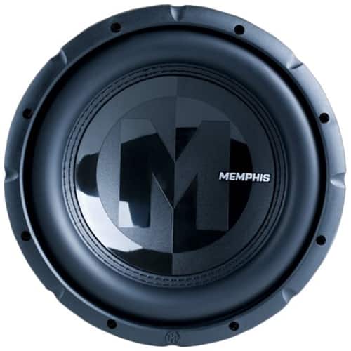 Front. Memphis Car Audio - Power Reference 10" Single-Voice-Coil 4-Ohm Subwoofer - Black.