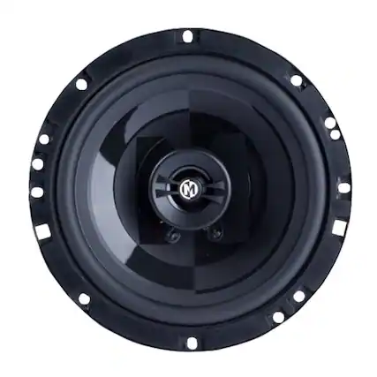 Front. Memphis Car Audio - Power Reference 6-3/4" 2-Way Car Speakers (Pair) - Black.