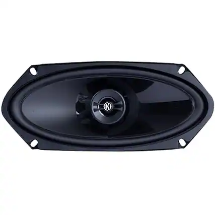 Front. Memphis Car Audio - Power Reference 4" x 10" 2-Way Car Speakers (Pair) - Black.