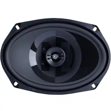Front. Memphis Car Audio - Power Reference 6" x 9" 2-Way Car Speakers (Pair) - Black.