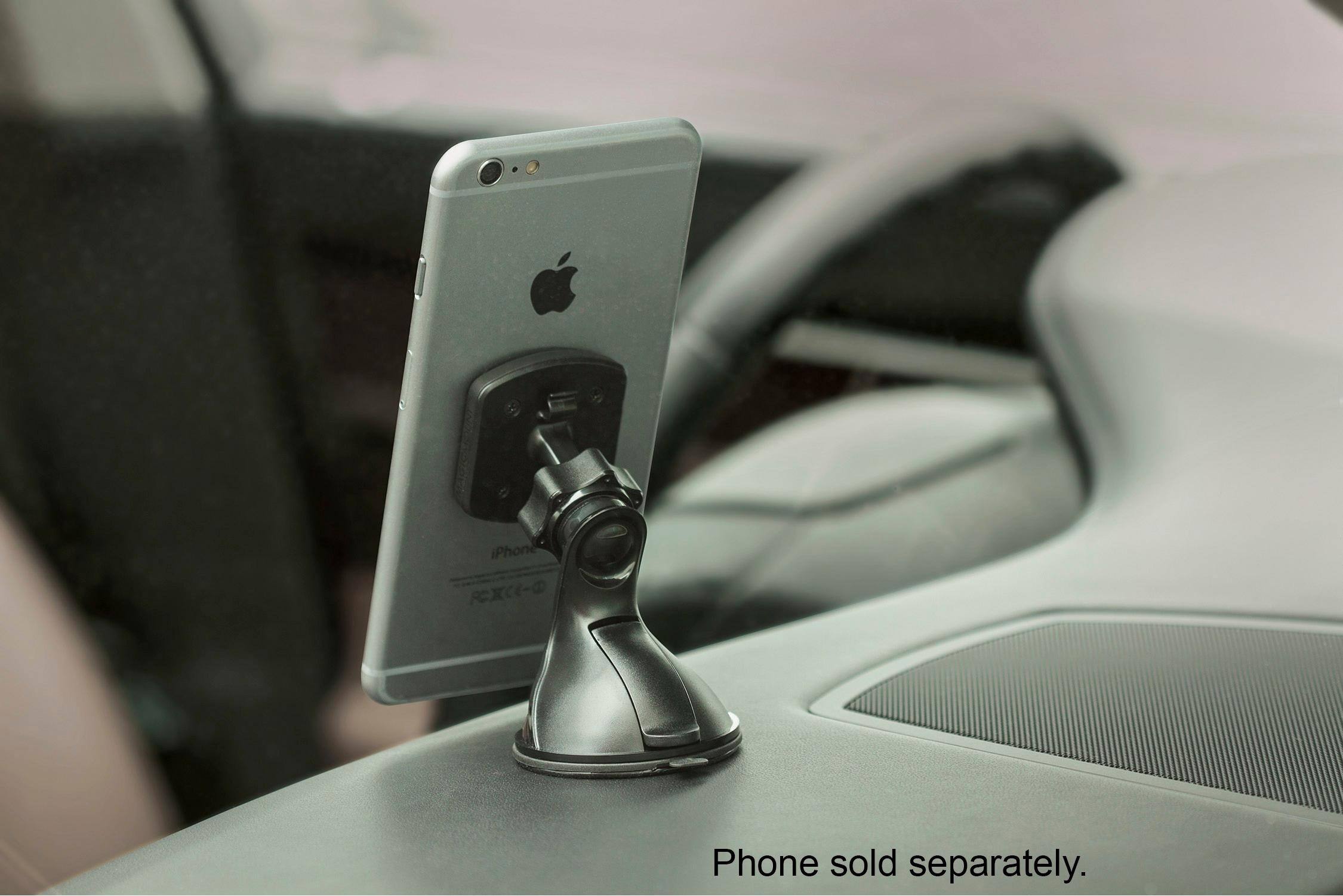 Angle. Scosche - MagicMount Pro Window/Dash Magnetic Holder for Mobile Phones - Black.