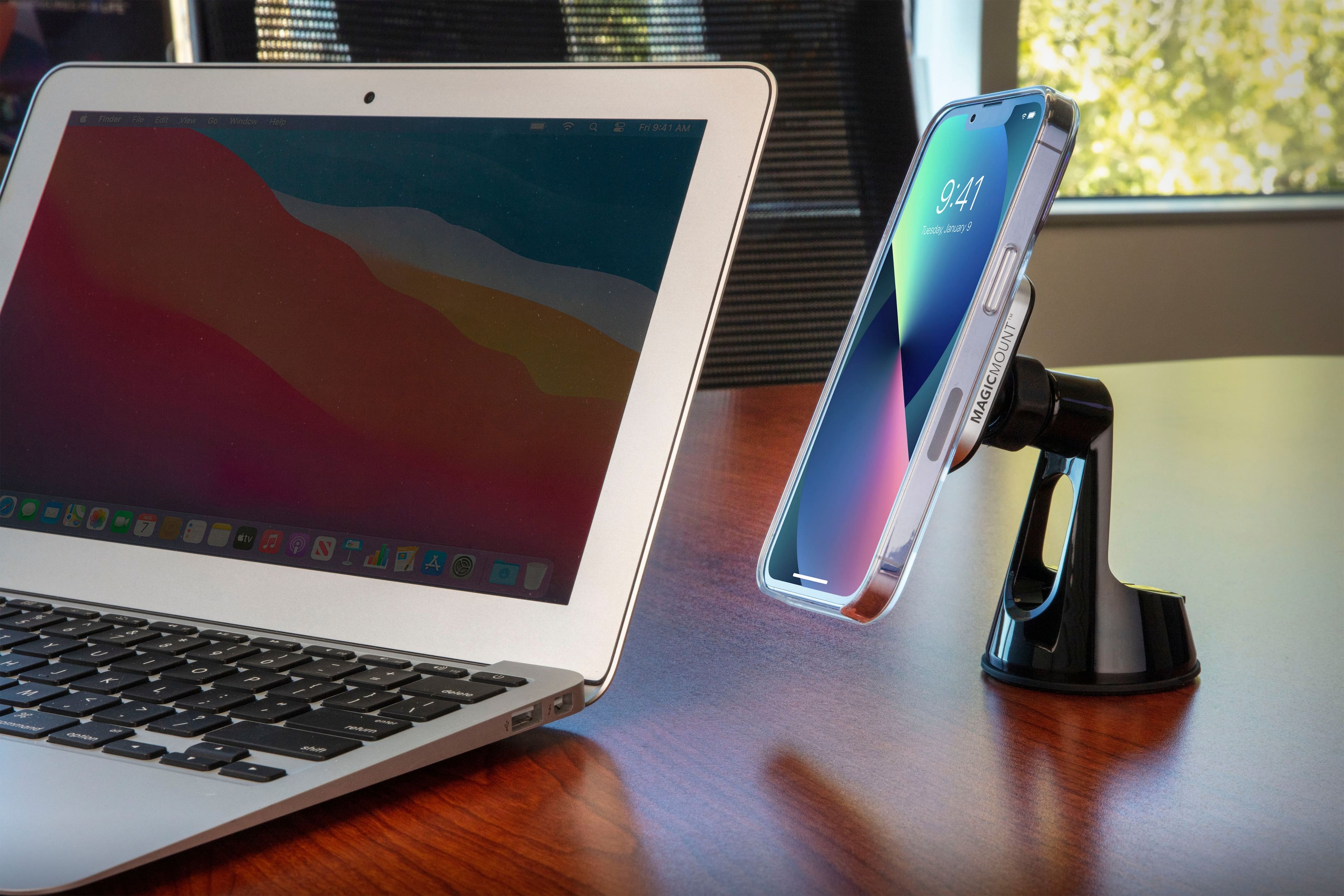 Alt View 15. Scosche - MagicMount Pro Window/Dash Magnetic Holder for Mobile Phones - Black.