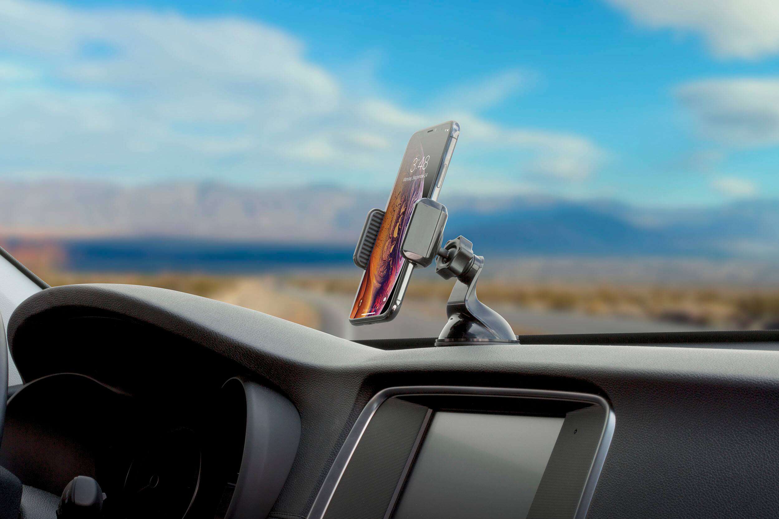 Alt View 11. Scosche - 3-in-1 Universal Vent/Window/Dash Mount for Mobile Phones - Black.