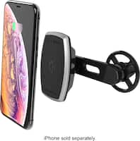 Scosche - 10W Qi Certified Fast Charge Wireless Charging Pad for iPhone/Android - Black - Front_Zoom