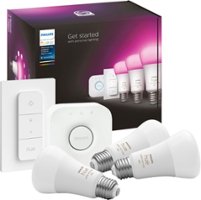 Philips - Hue A19 LED Starter Kit - White and Color Ambiance - Front_Zoom