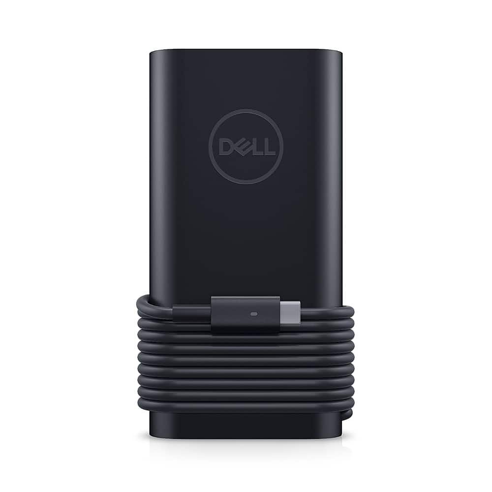 Front. Dell - 45W-USB-C Power Adapter Plus - Black.